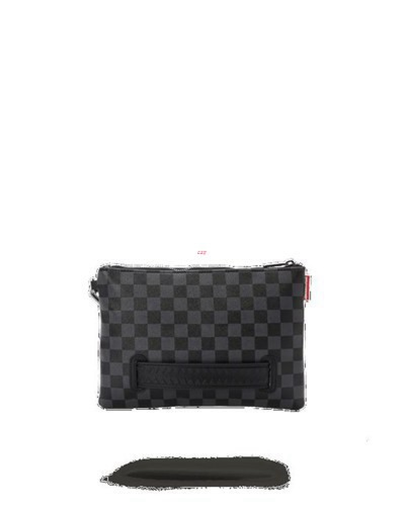 Black Sprayground Henny Crossover Clutch Bag | 91685-TBLO