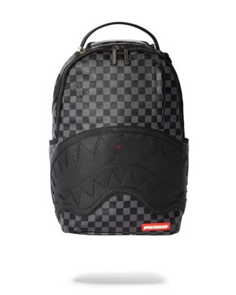 Black Sprayground Henny Dlx Backpacks | 79041-CSKI