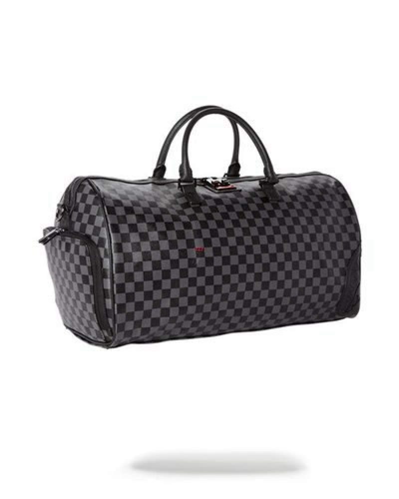 Black Sprayground Henny Duffle Bags | 64183-IKMB