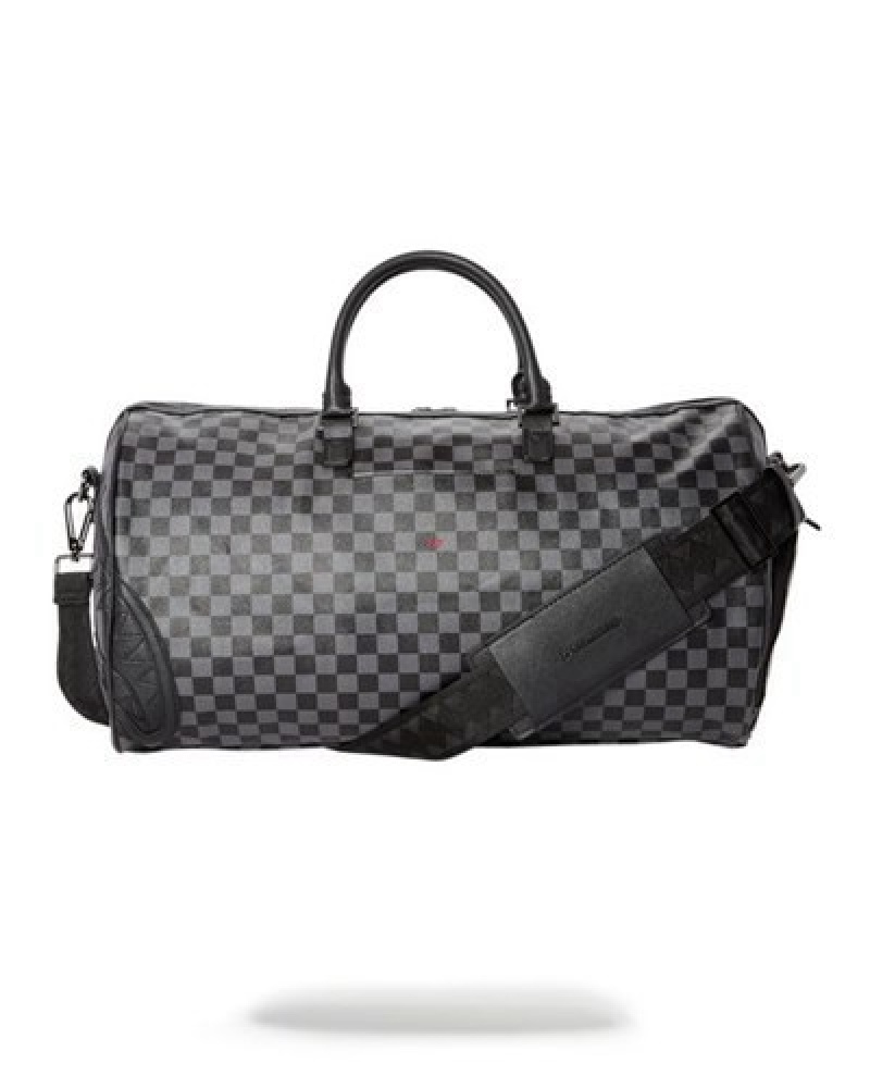 Black Sprayground Henny Duffle Bags | 64183-IKMB