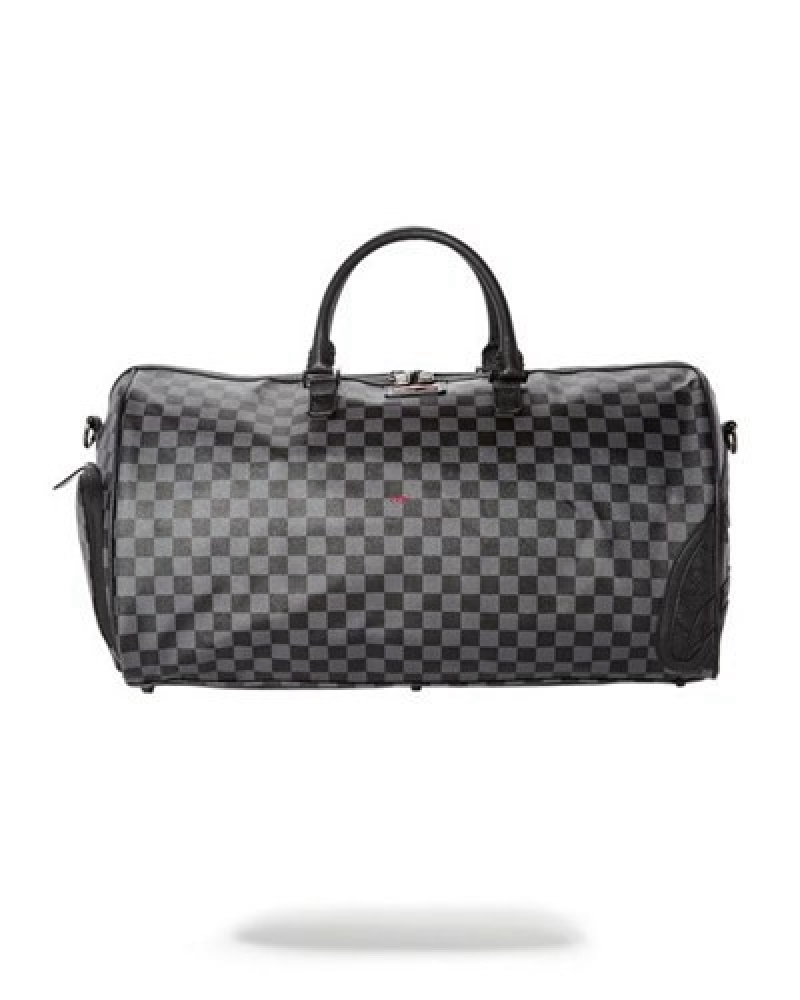 Black Sprayground Henny Duffle Bags | 64183-IKMB