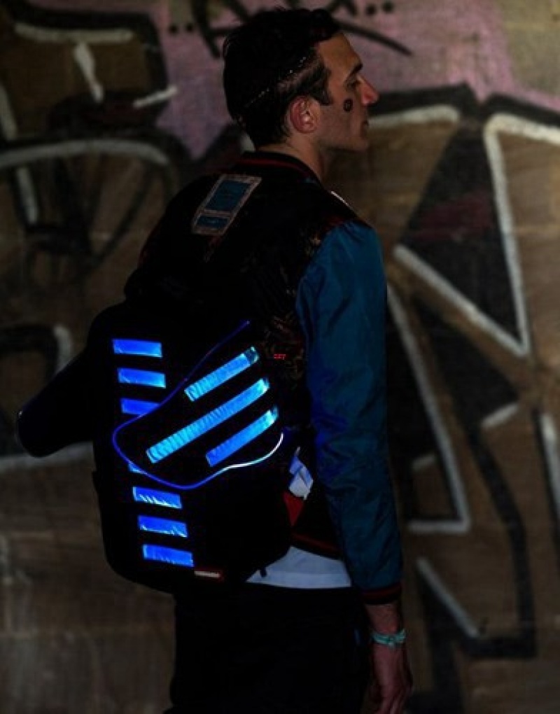 Black Sprayground Hyper-flight Wings Backpacks | 30694-AEHO