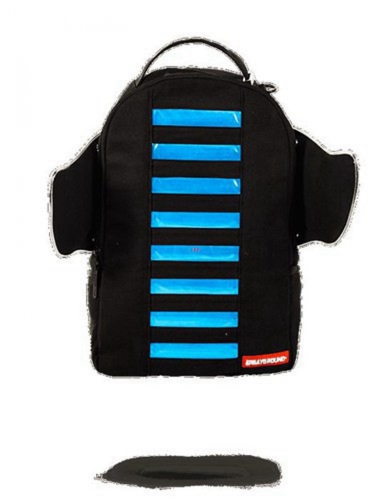 Black Sprayground Hyper-flight Wings Backpacks | 30694-AEHO