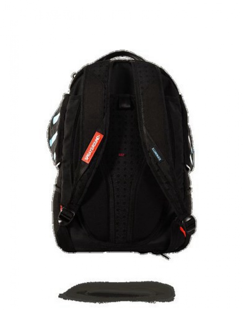 Black Sprayground Hyper-flight Wings Backpacks | 30694-AEHO