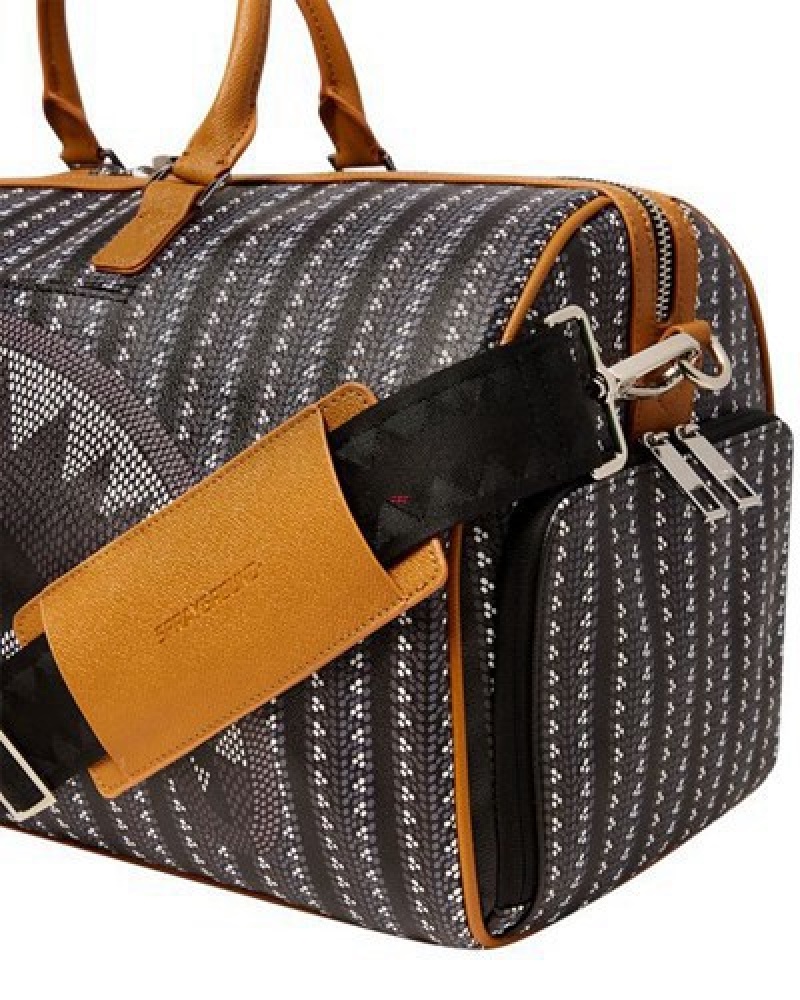 Black Sprayground Illuchains Duffle Bags | 85403-WECL