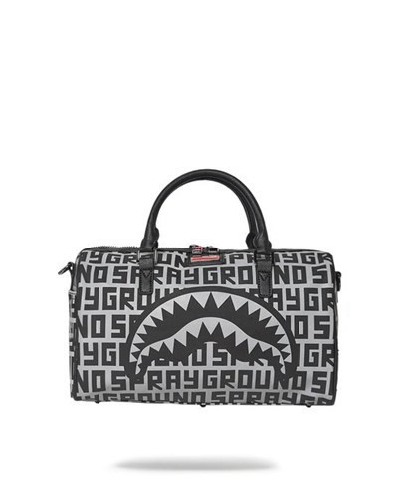 Black Sprayground Infiniti 3m Mini Duffle Bags | 82406-CSQE