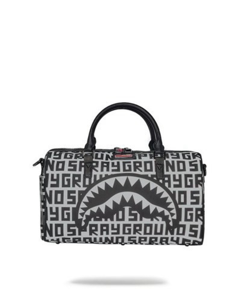 Black Sprayground Infiniti 3m Mini Duffle Bags | 82406-CSQE