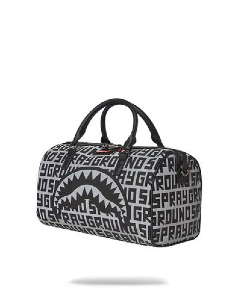 Black Sprayground Infiniti 3m Mini Duffle Bags | 82406-CSQE