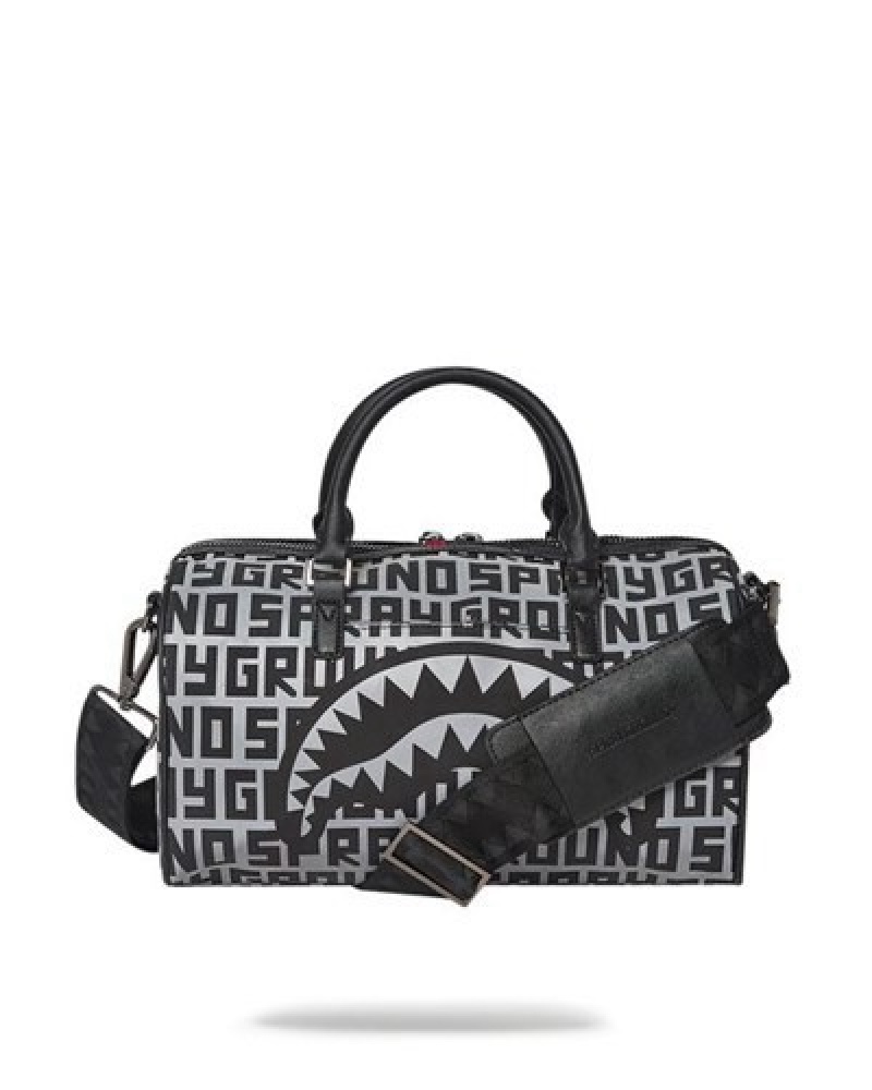 Black Sprayground Infiniti 3m Mini Duffle Bags | 82406-CSQE