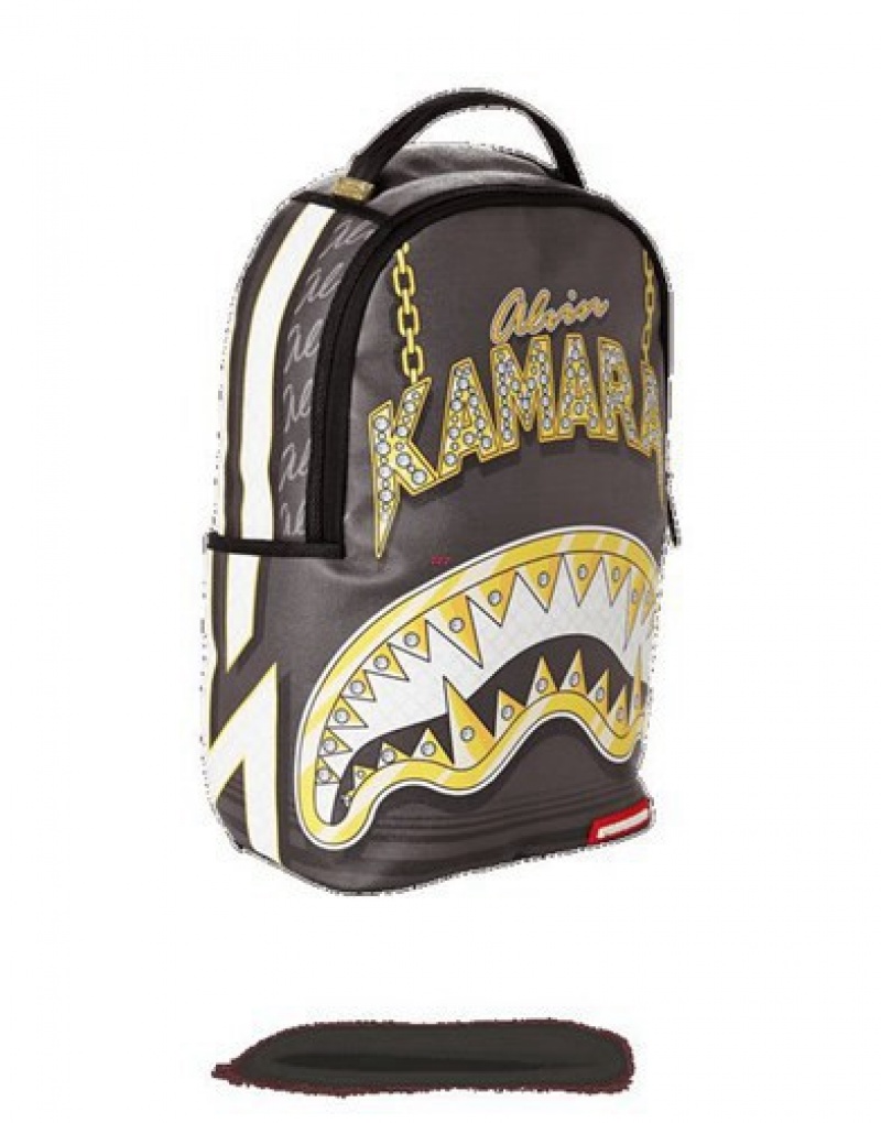 Black Sprayground Kamara To The Future Backpacks | 72850-NDBU