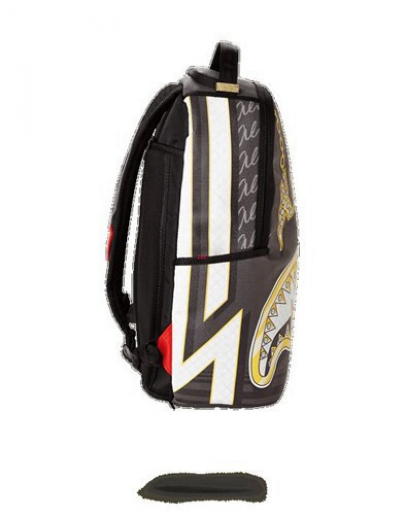 Black Sprayground Kamara To The Future Backpacks | 72850-NDBU