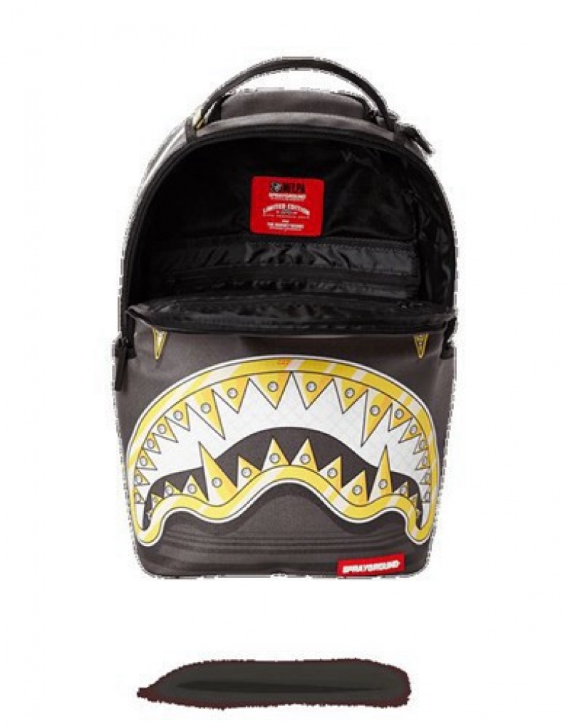 Black Sprayground Kamara To The Future Backpacks | 72850-NDBU