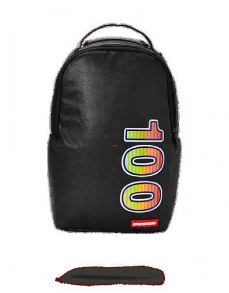 Black Sprayground Keep It 100 Backpacks | 79015-IKEM