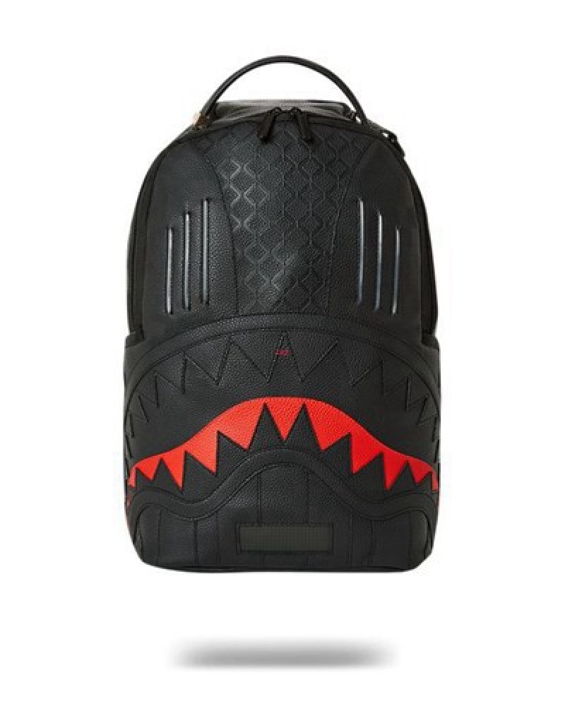 Black Sprayground Knight Rider K.I.T.T. Led Turbo Boost Backpacks | 14320-NEBL