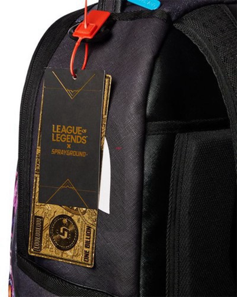 Black Sprayground League Of Legends Jinx (Dlxv) Backpacks | 82754-KSZG