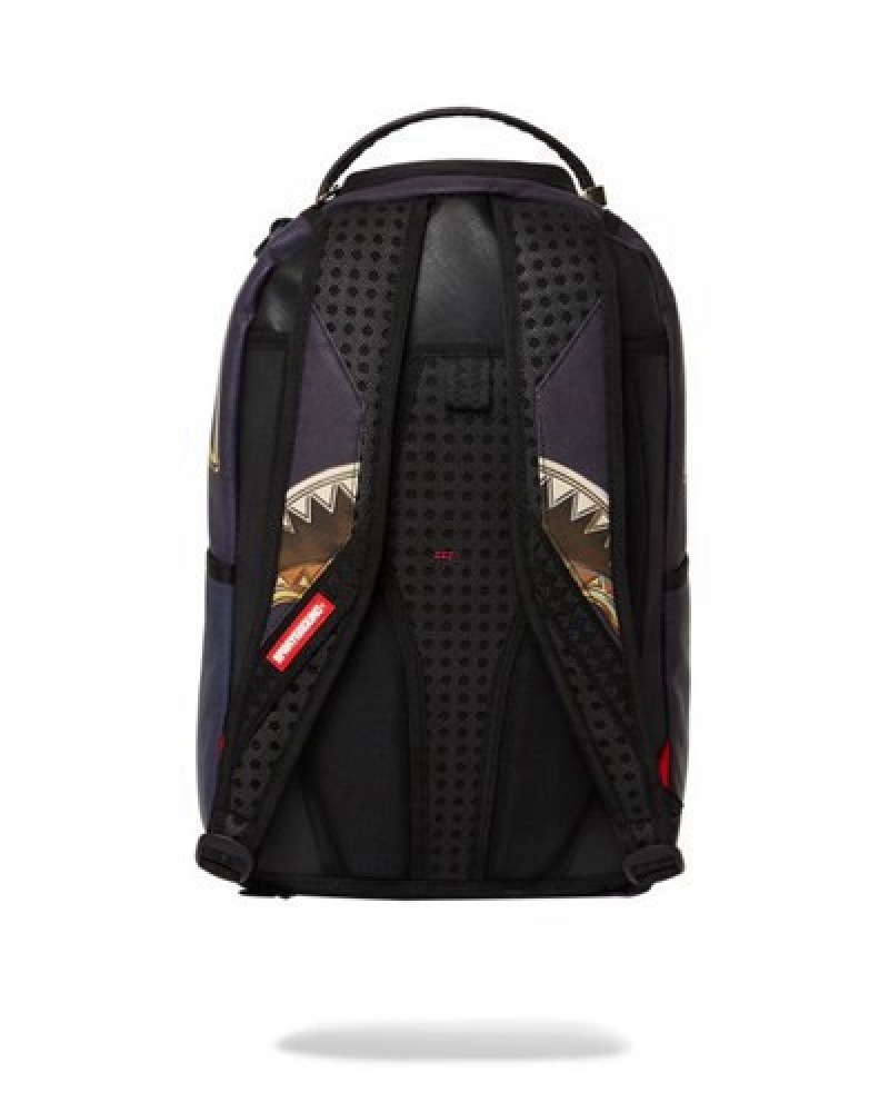 Black Sprayground League Of Legends Shark (Dlxv) Backpacks | 72891-KDEY