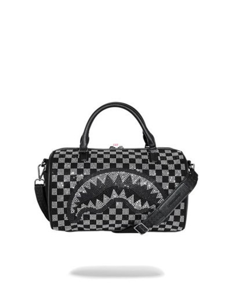 Black Sprayground Light Years Ahead Mini Duffle Bags | 38269-DYRI