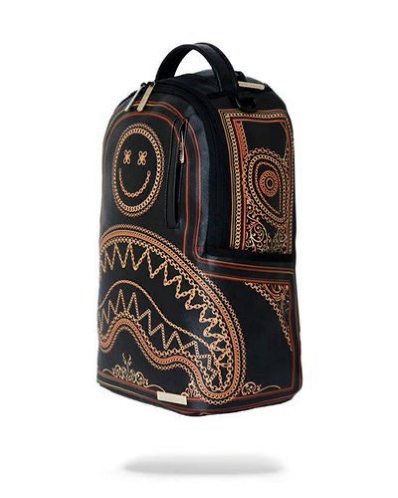 Black Sprayground Luck You (Dlxv) Backpacks | 07643-HFLU