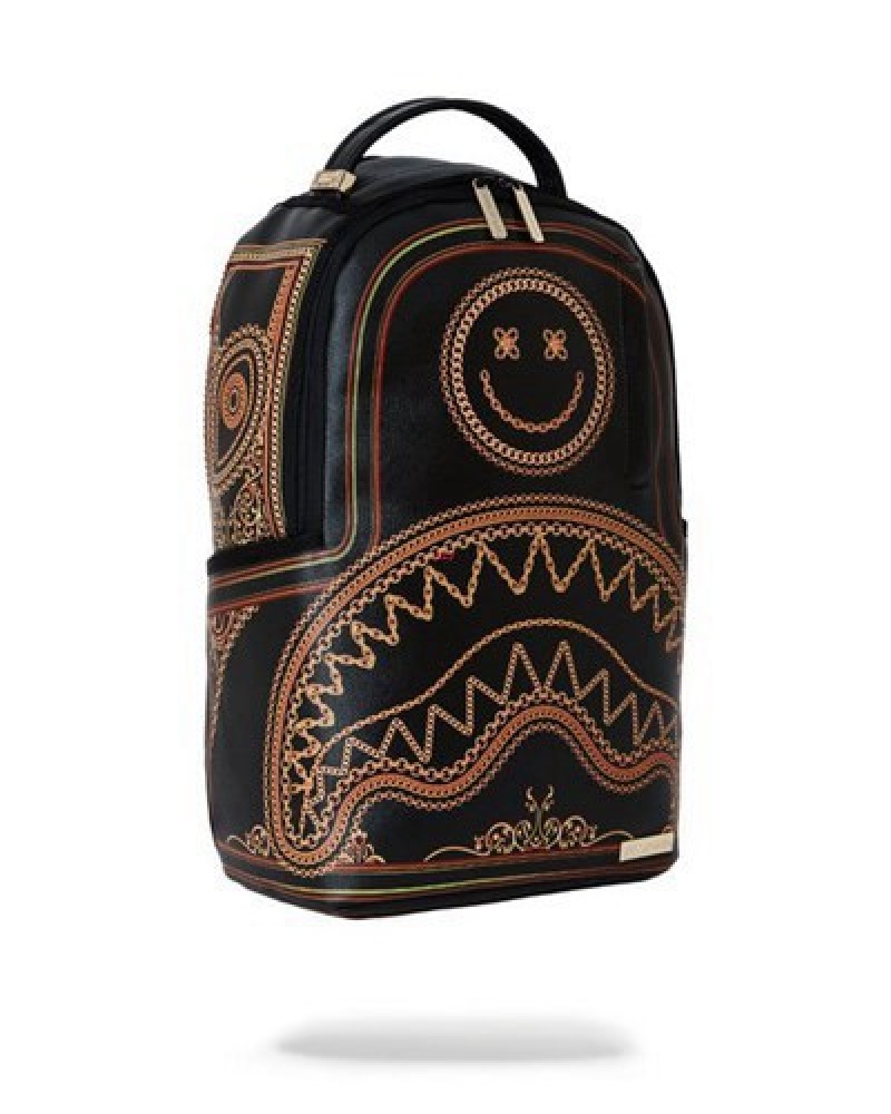 Black Sprayground Luck You (Dlxv) Backpacks | 07643-HFLU