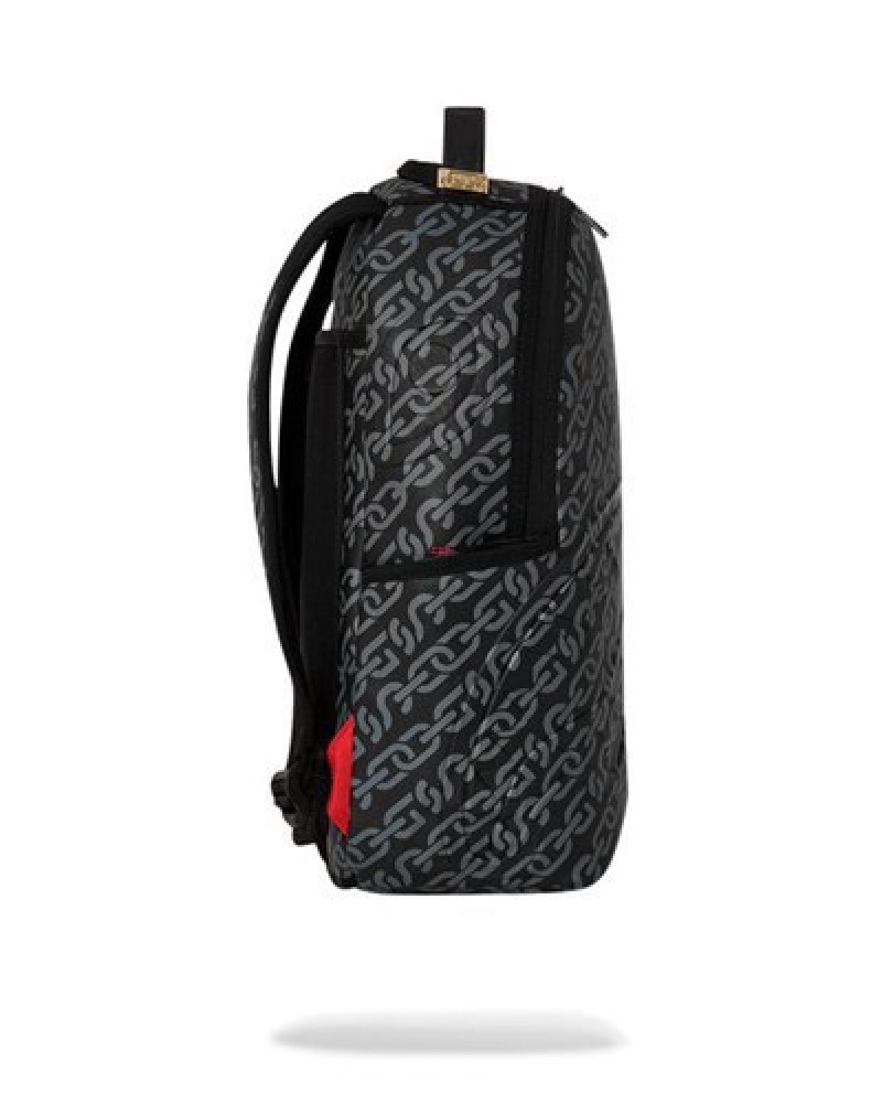 Black Sprayground Magnetic Pulse (Dlxv) Backpacks | 47169-NLBT