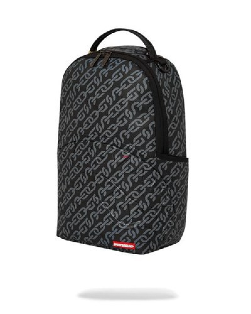 Black Sprayground Magnetic Pulse (Dlxv) Backpacks | 47169-NLBT