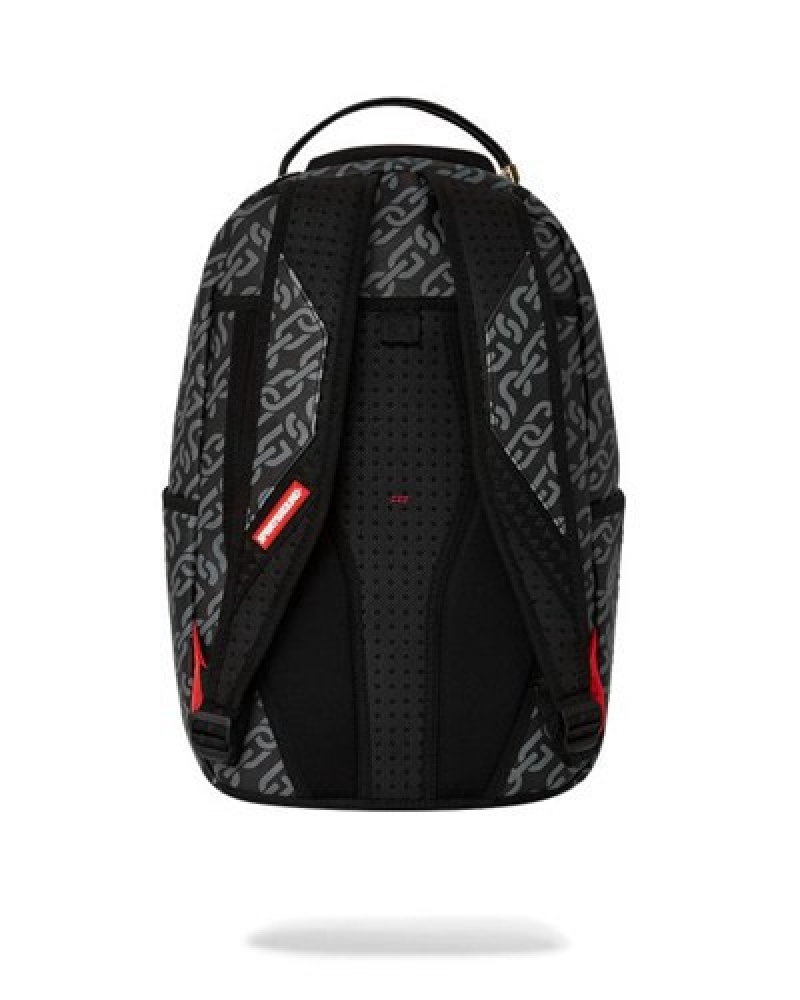 Black Sprayground Magnetic Pulse (Dlxv) Backpacks | 47169-NLBT