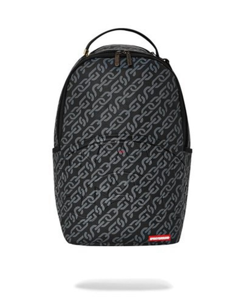 Black Sprayground Magnetic Pulse (Dlxv) Backpacks | 47169-NLBT