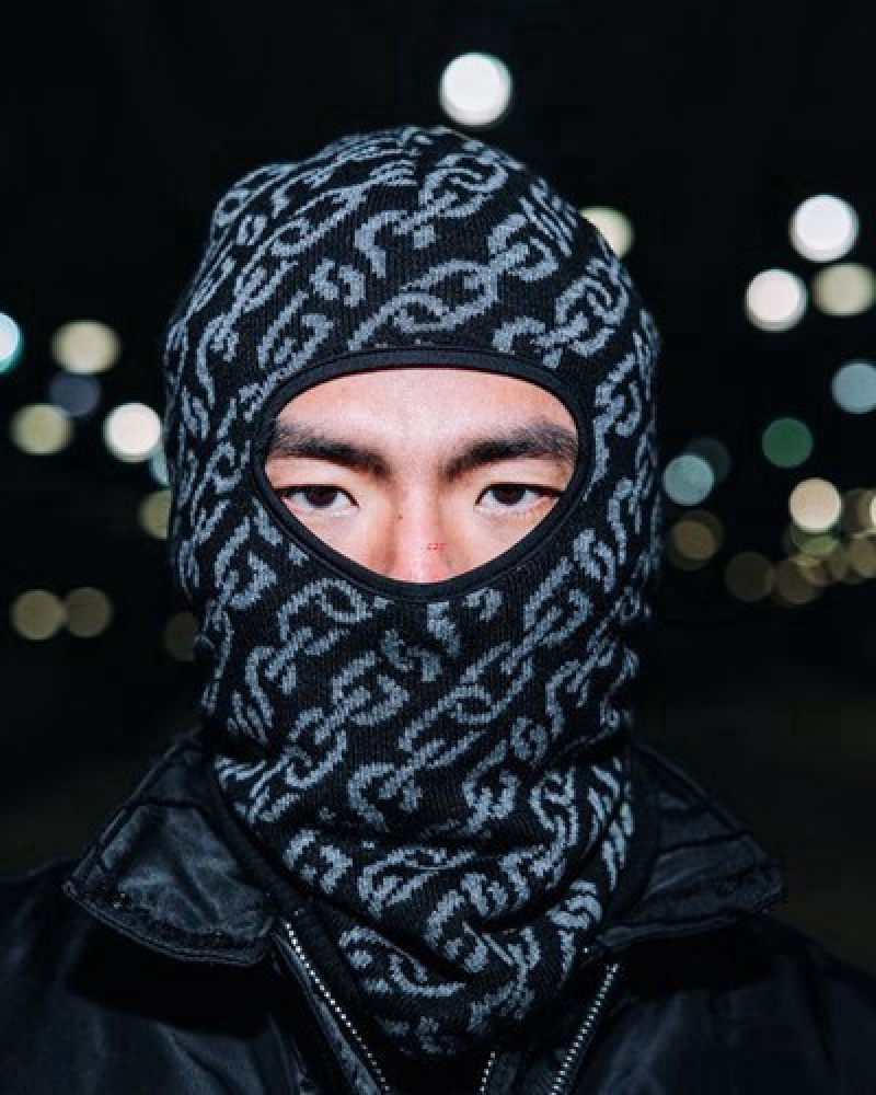 Black Sprayground Magnetic Pulse Ski Masks | 71829-RCDY