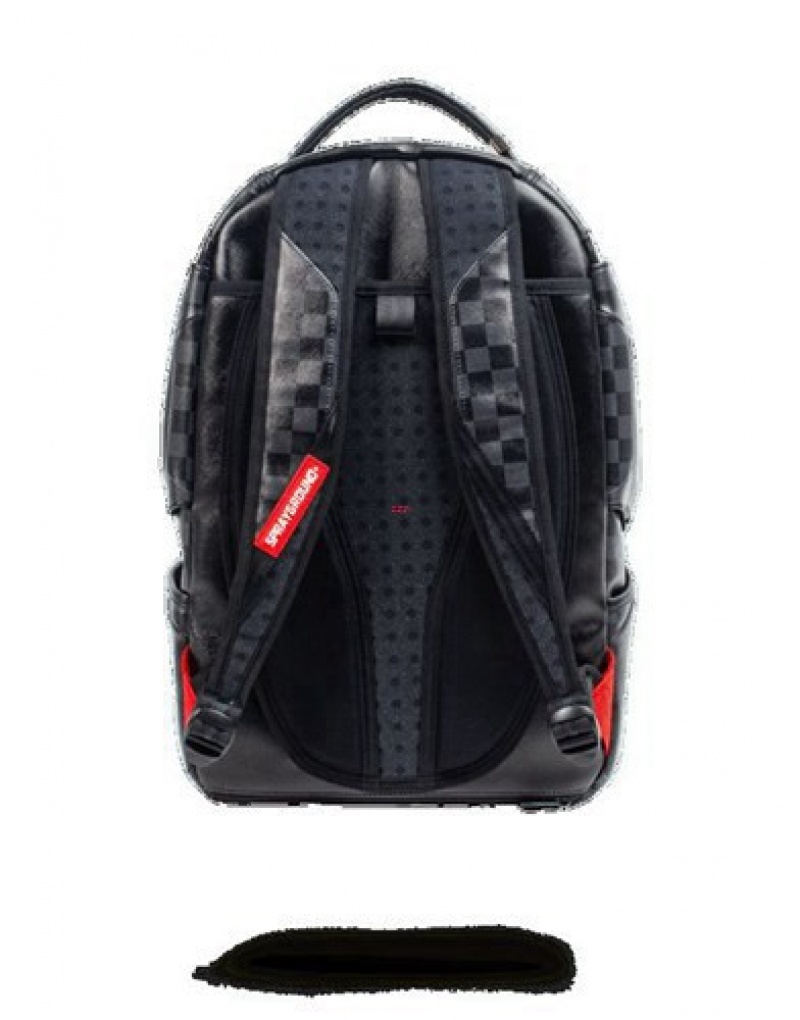 Black Sprayground Marcelo Soccer King Backpacks | 82716-VQKJ