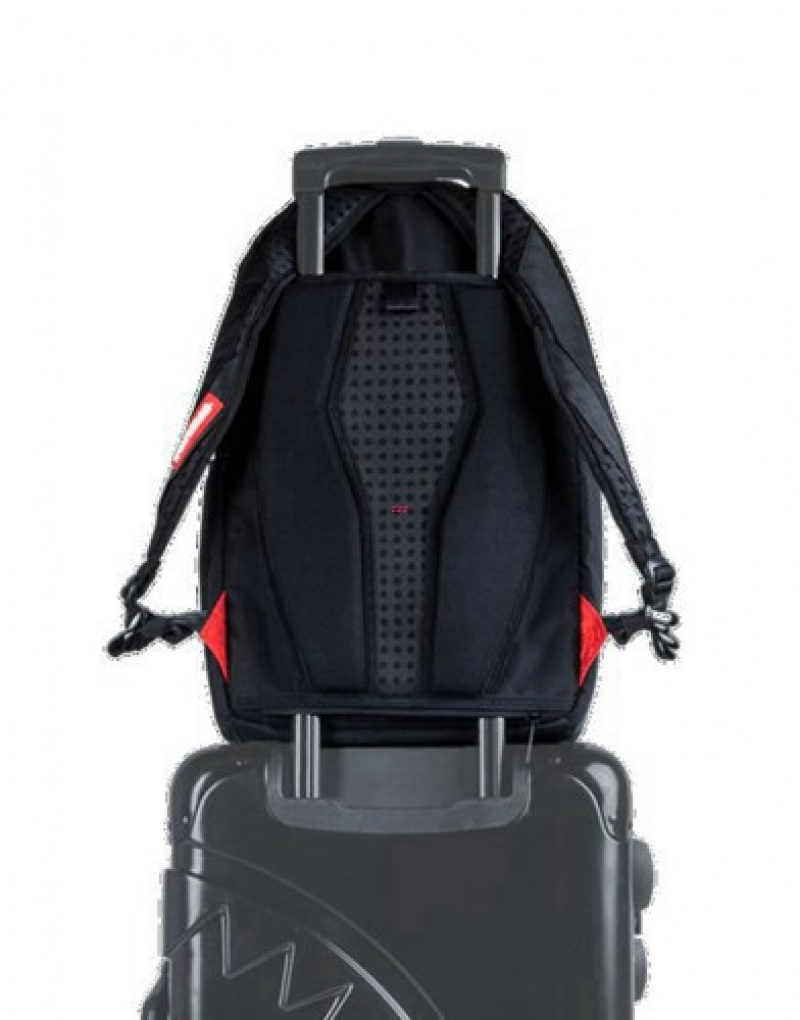 Black Sprayground Marcelo Soccer King Backpacks | 82716-VQKJ