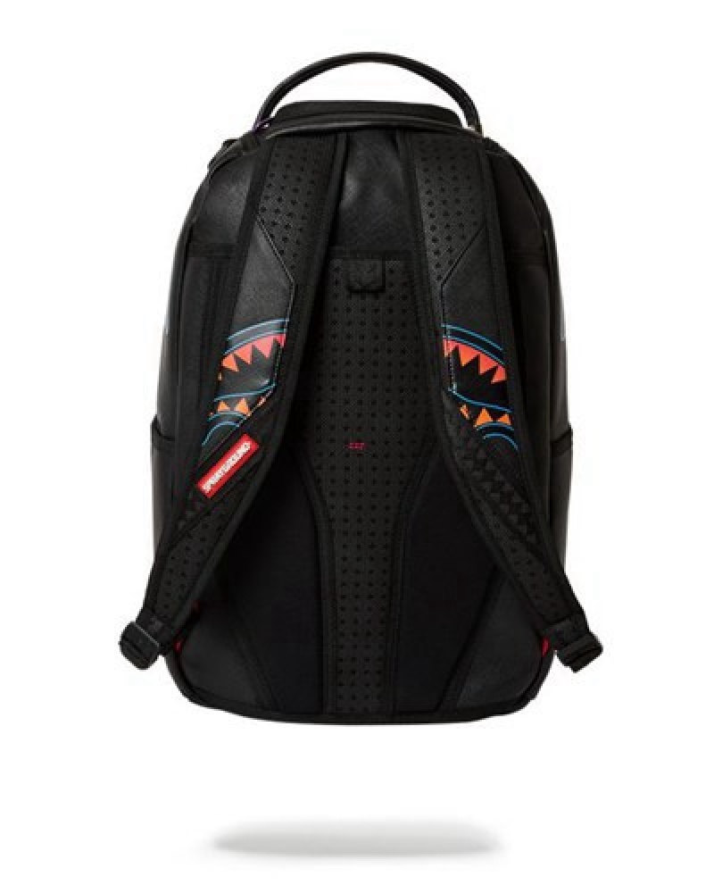 Black Sprayground Miami Beach Polo Collab (Dlxv) Backpacks | 89271-SMGN