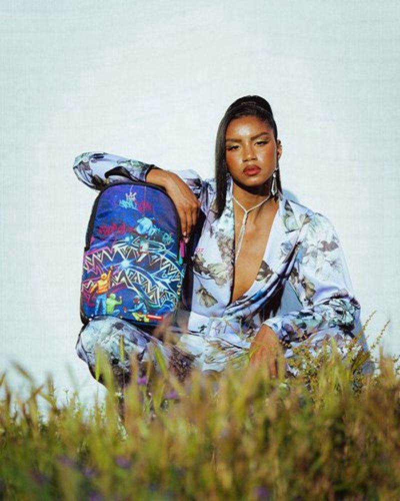 Black Sprayground Midnight Graffiti Artists Mini Backpacks | 13760-VQCJ