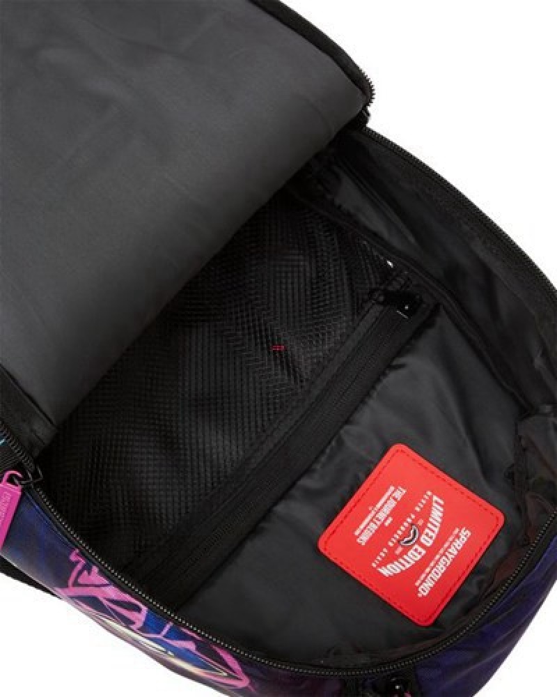 Black Sprayground Midnight Graffiti Artists Mini Backpacks | 13760-VQCJ