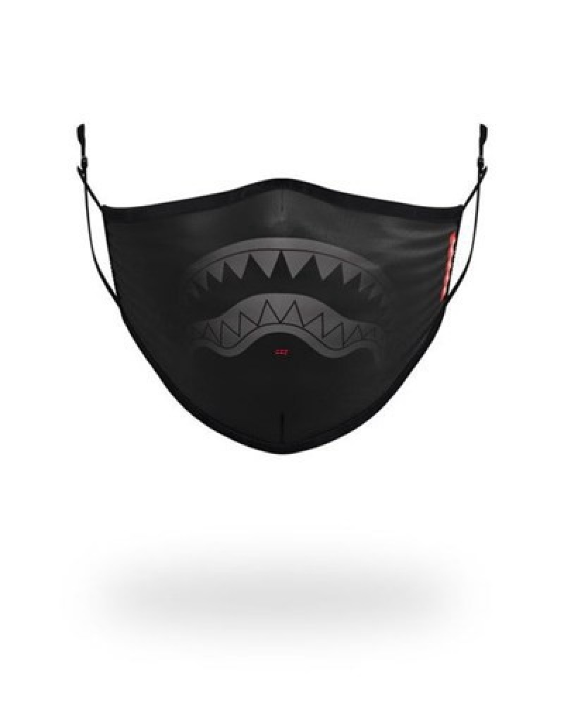 Black Sprayground Midnight Shark Form-fitting Face Masks | 52468-JRAO