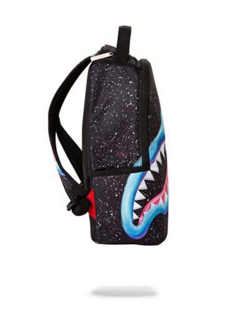 Black Sprayground Mini Troll Fury Backpacks | 79438-ZEXC