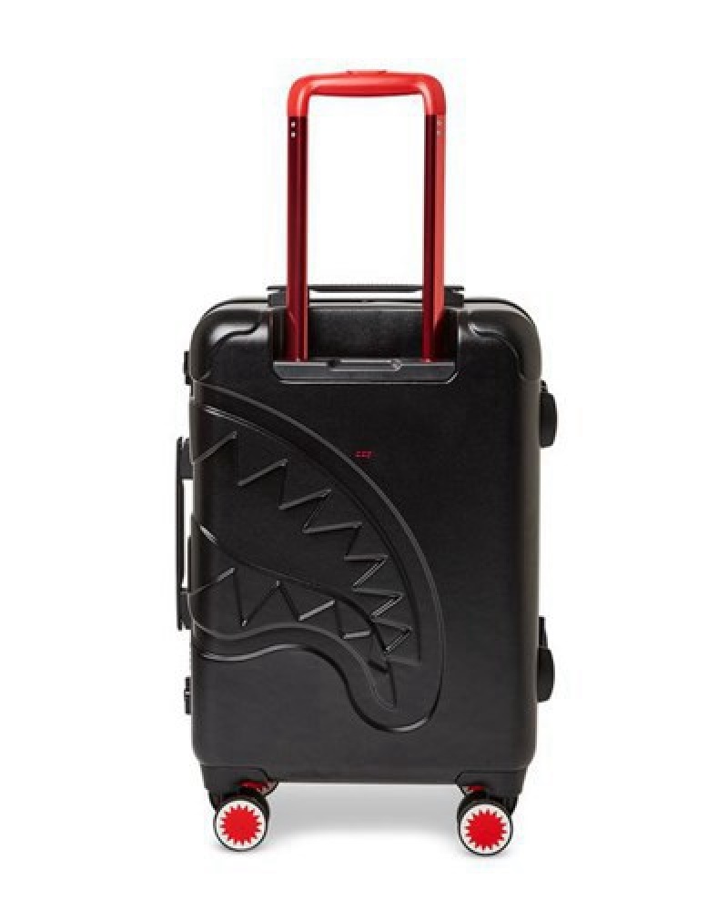 Black Sprayground Molded Sharkitecture Hardshell Carry-on Luggage | 14562-TCSK