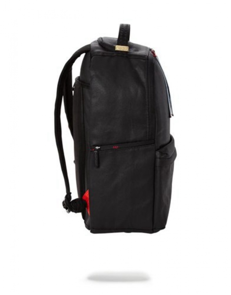 Black Sprayground Money Pulley Backpacks | 93065-QWHN