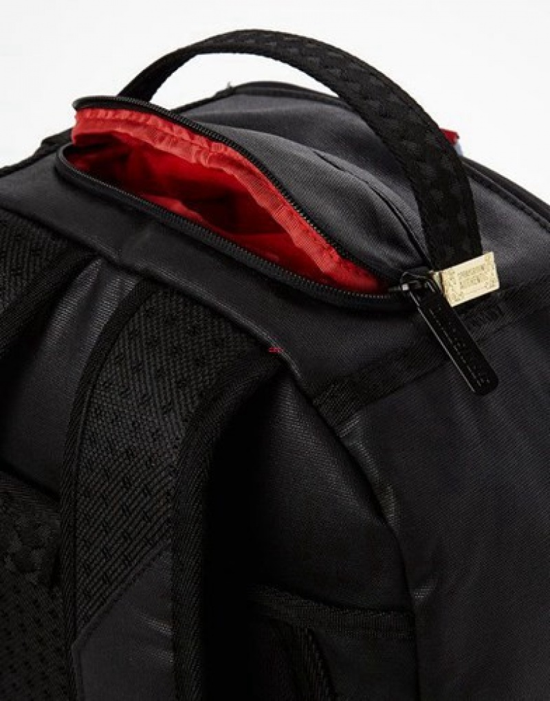 Black Sprayground Money Pulley Backpacks | 93065-QWHN