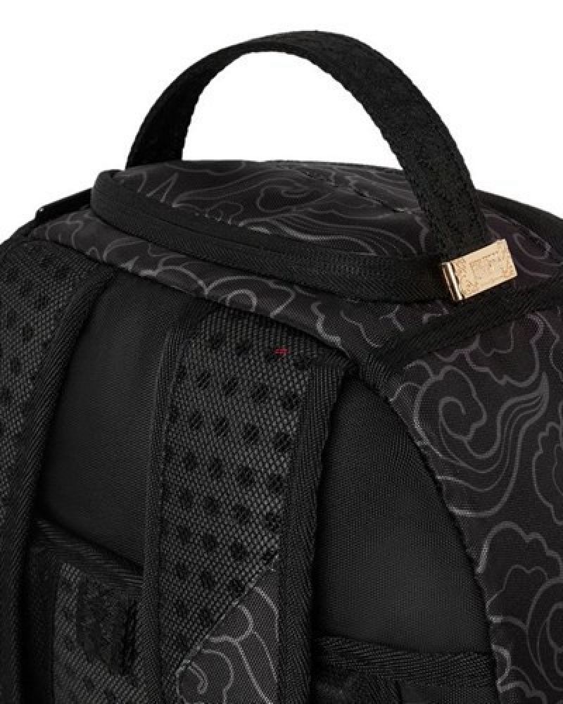 Black Sprayground Naruto Fam Backpacks | 98713-BFHP