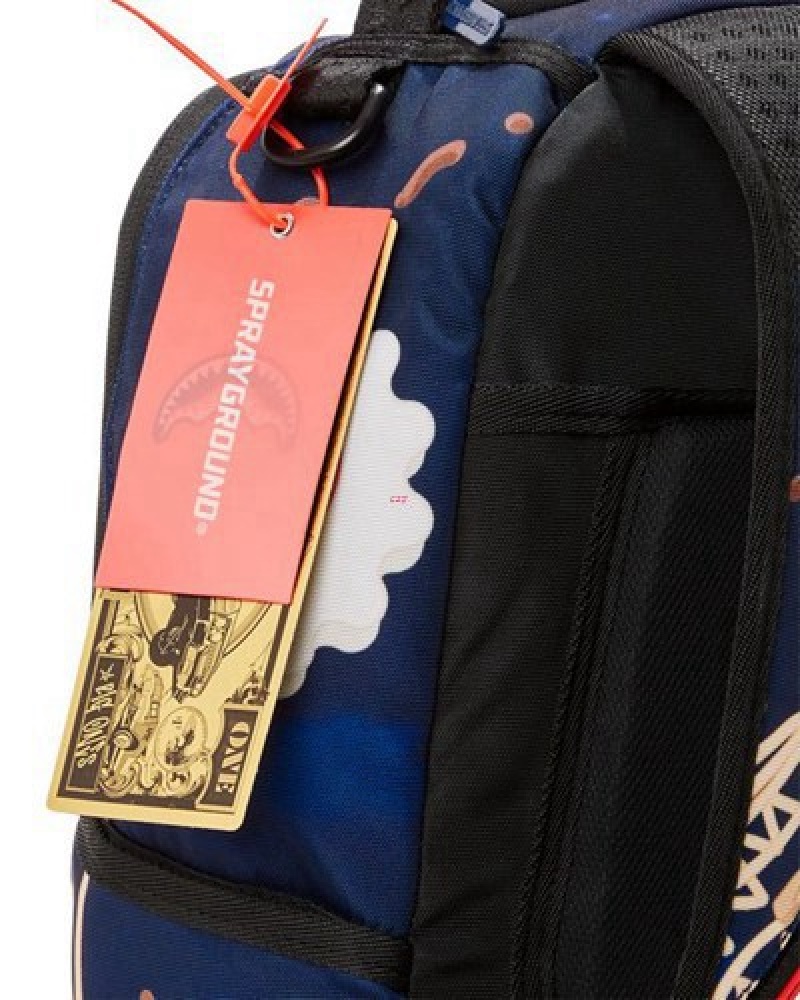 Black Sprayground Naruto Ramen (Dlxr) Backpacks | 16874-XSQH