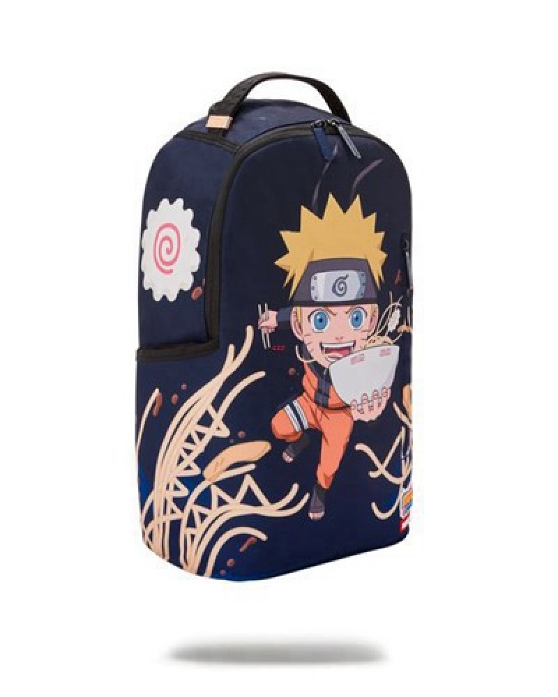 Black Sprayground Naruto Ramen (Dlxr) Backpacks | 16874-XSQH