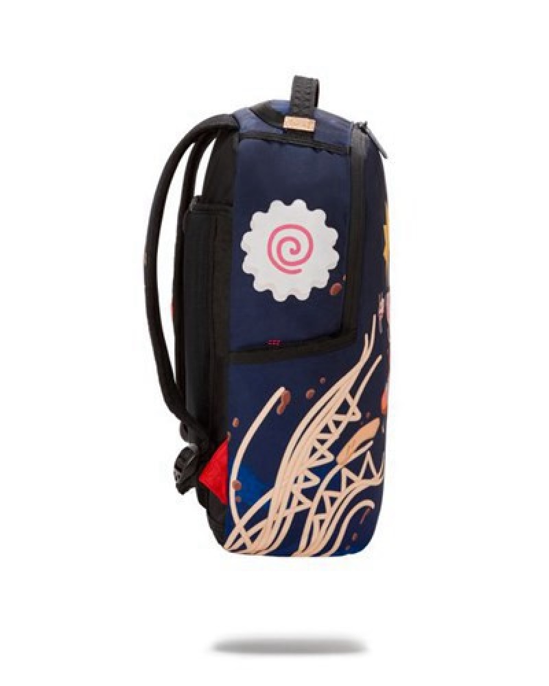 Black Sprayground Naruto Ramen (Dlxr) Backpacks | 16874-XSQH