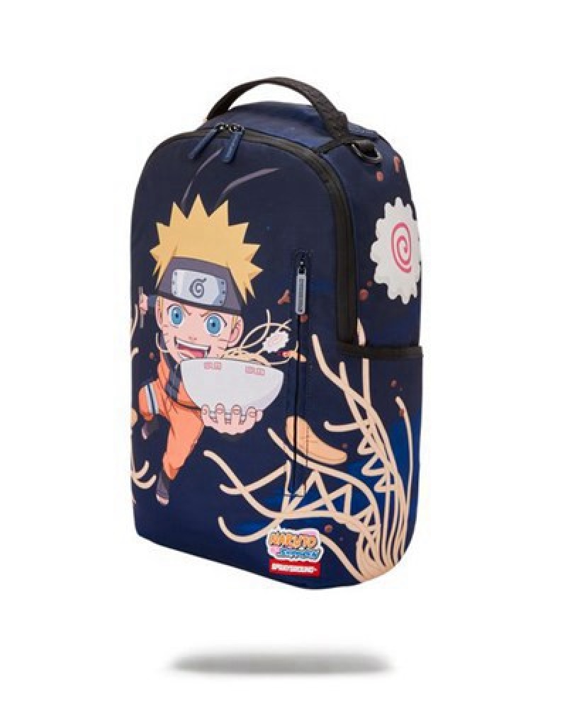 Black Sprayground Naruto Ramen (Dlxr) Backpacks | 16874-XSQH