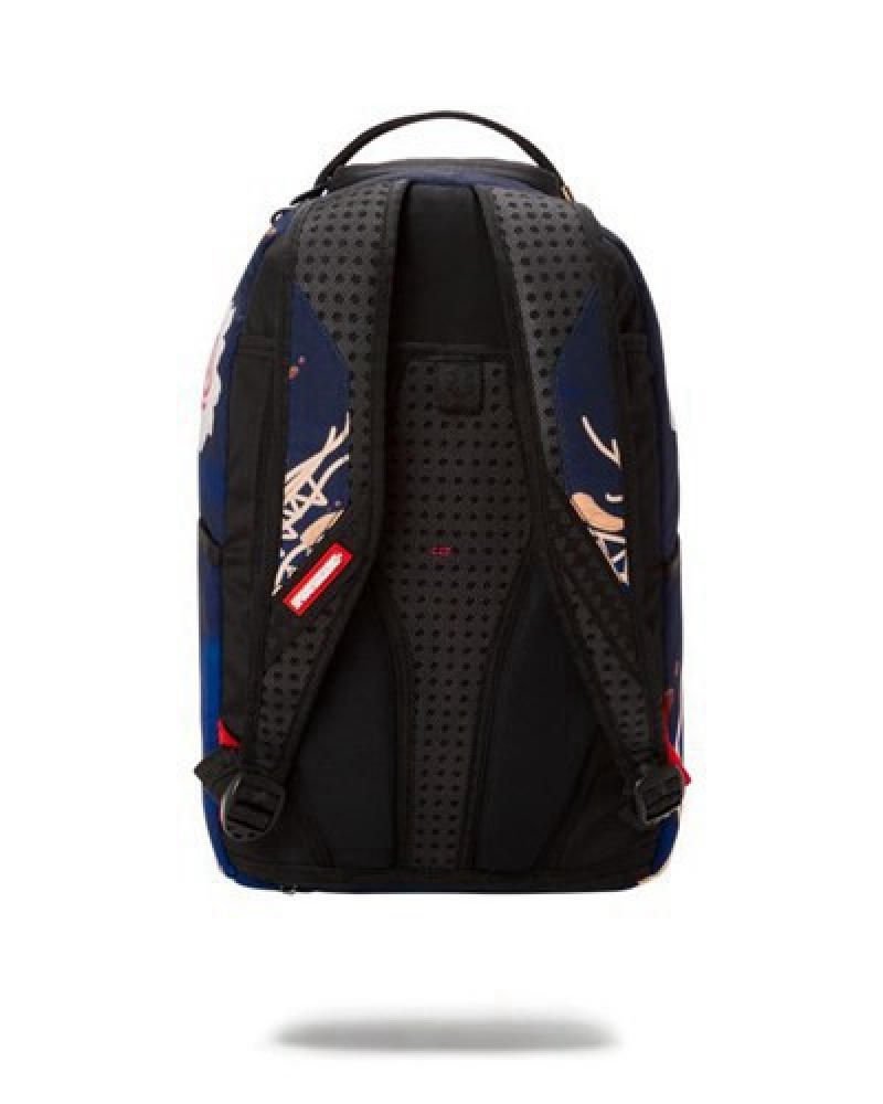 Black Sprayground Naruto Ramen (Dlxr) Backpacks | 16874-XSQH