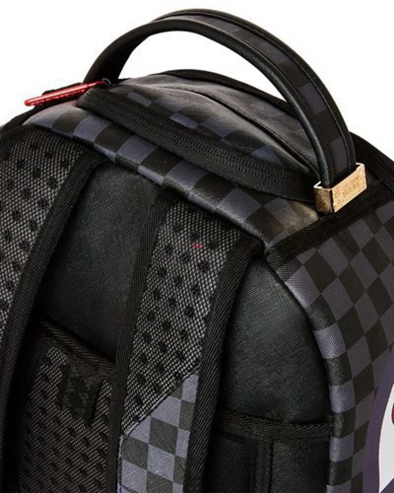 Black Sprayground Naruto Sasuke (Dlxv) Backpacks | 96452-DYQK