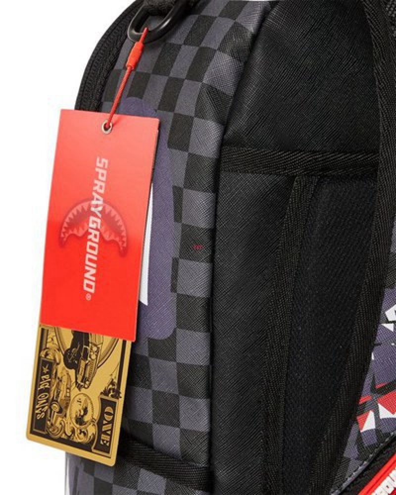 Black Sprayground Naruto Sasuke (Dlxv) Backpacks | 96452-DYQK