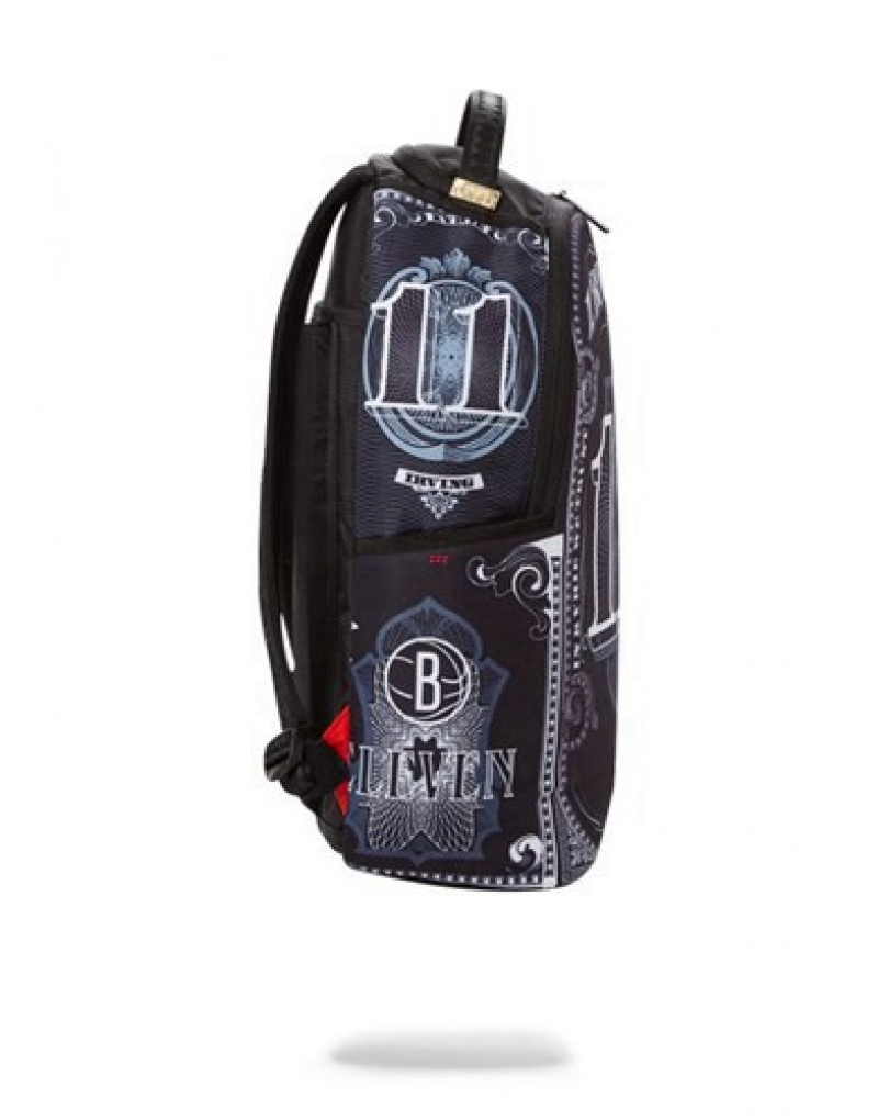 Black Sprayground Nba Irving Money Backpacks | 86925-RKQN