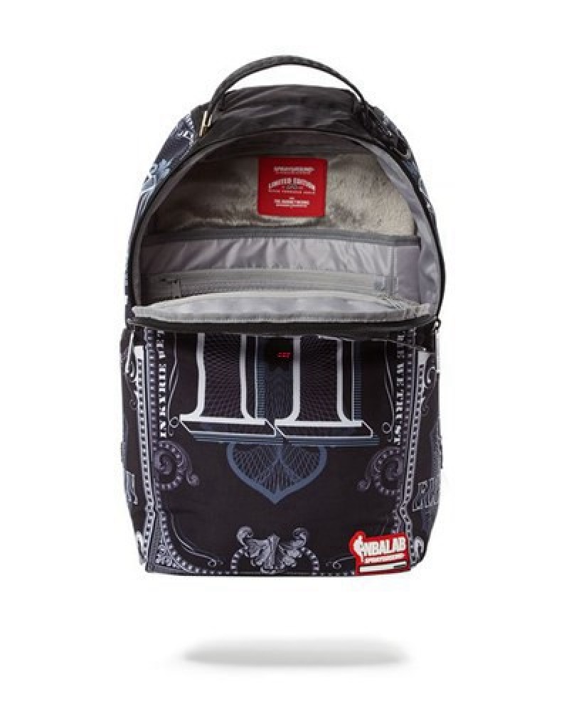 Black Sprayground Nba Irving Money Backpacks | 86925-RKQN