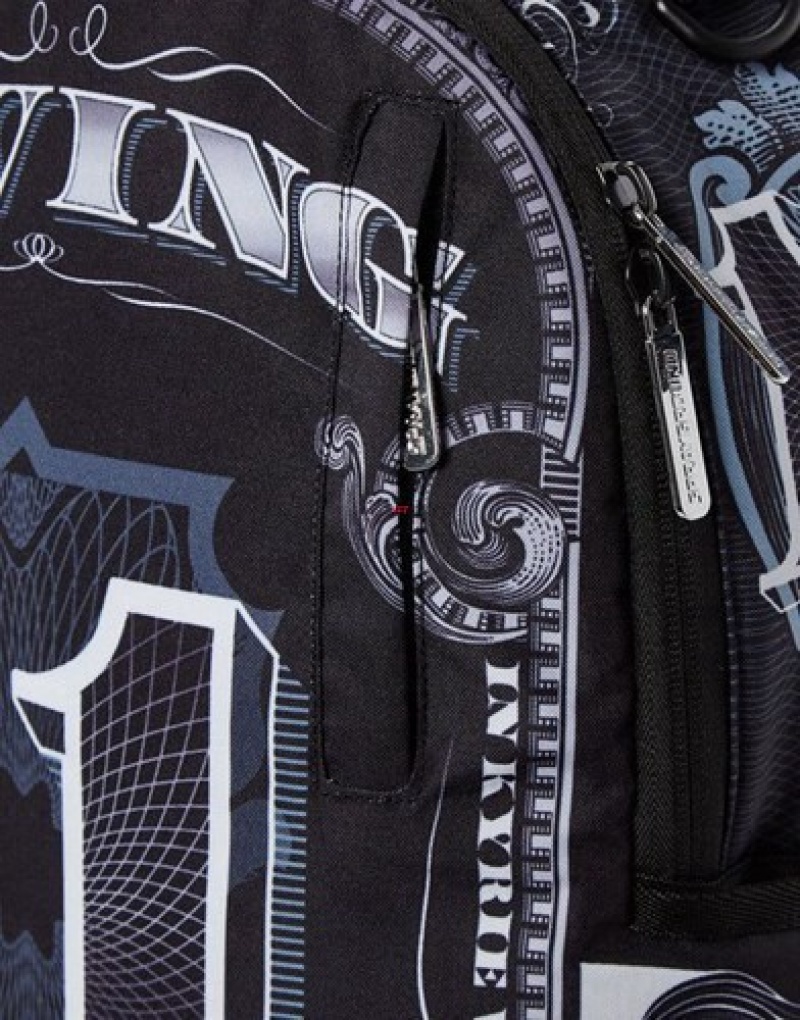 Black Sprayground Nba Irving Money Backpacks | 86925-RKQN