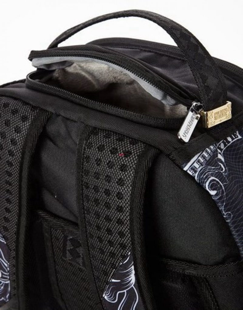 Black Sprayground Nba Irving Money Backpacks | 86925-RKQN